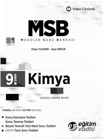 MODÜLER SORU BANKASI KİMYA GÜNCELLENMİŞ BASKI Limon Fotokopi