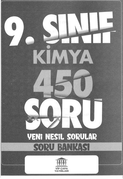 KİMYA 450 SORU YENİ NESİL SORU BANKASI Limon Fotokopi
