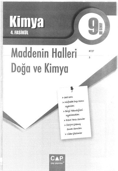 KİMYA 4. FASİKÜL MADDENİN HALLERİ DOĞA VE KİMYA Limon Fotokopi