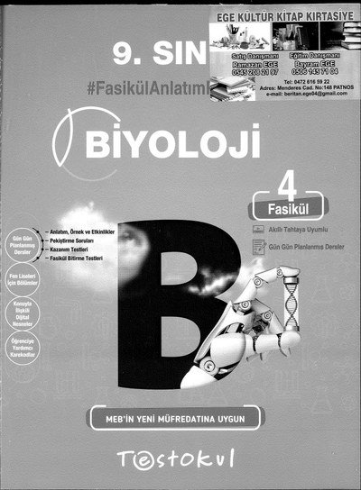 BİYOLOJİ FASİKÜL ANLATIM KİTABI Limon Fotokopi