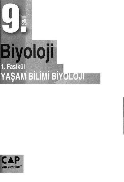 BİYOLOJİ 1. FASİKÜL YAŞAM BİLİMİ BİYOLOJİ
