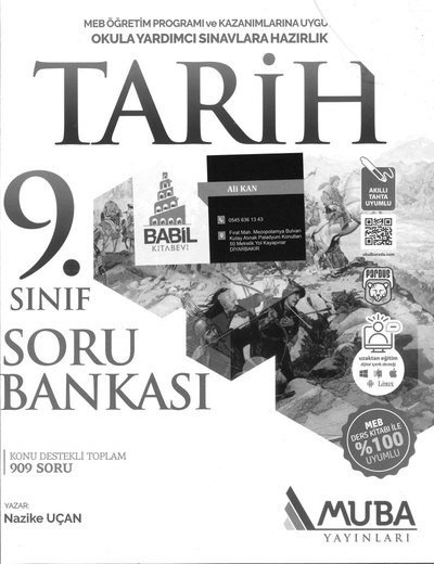 TARİH SORU BANKASI 909 SORU KONU DESTEKLİ Limon Fotokopi