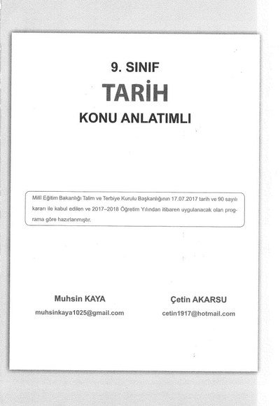 TARİH KONU ANLATIMLI