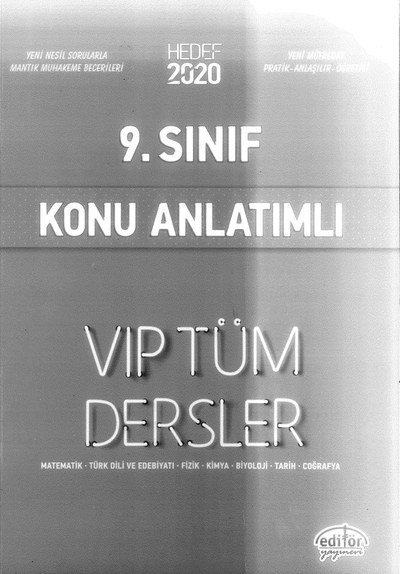 KONU ANLATIMLI VIP TÜM DERSLER Limon Fotokopi