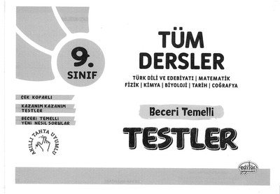 TÜM DERSLER BECERİ TEMELLİ TESTLER Limon Fotokopi