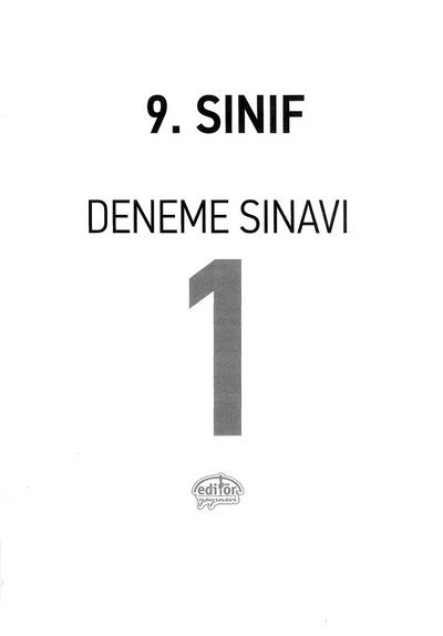 DENEME SINAVI 1 Limon Fotokopi