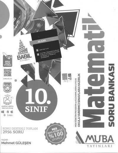 MATEMATİK SORU BANKASI 2956 SORU Limon Fotokopi