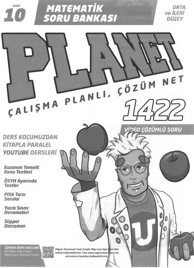 MATEMATİK SORU BANKASI PLANET ÇALIŞMA PLANLI ÇÖZÜM NET 1422 ÇÖZÜMLÜ SORU Limon Fotokopi