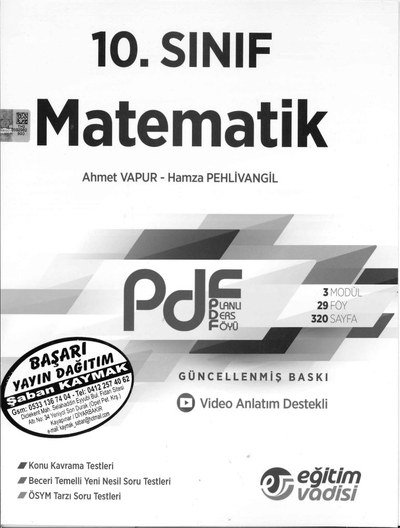 MATEMATİK PLANLI DERS FÖYÜ GÜNCELLENMİŞ BASKI Limon Fotokopi