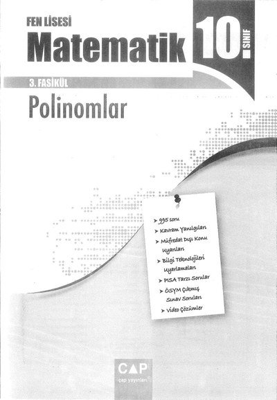 MATEMATİK 3. FASİKÜL POLİNOMLAR Limon Fotokopi