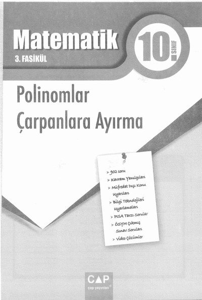 MATEMATİK 3. FASİKÜL POLİNOMLAR ÇARPANLARA AYIRMA