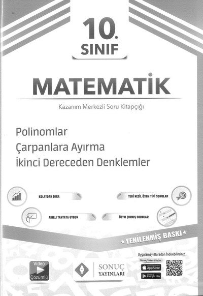 MATEMATİK POLİNOMLAR ÇARPANLARA AYIRMA 2. DERECEDEN DENKLEMLER Limon Fotokopi