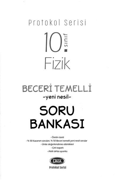 PROTOKOL SERİSİ FİZİK BECERİ TEMELLİ YENİ NESİL SORU BANKASI