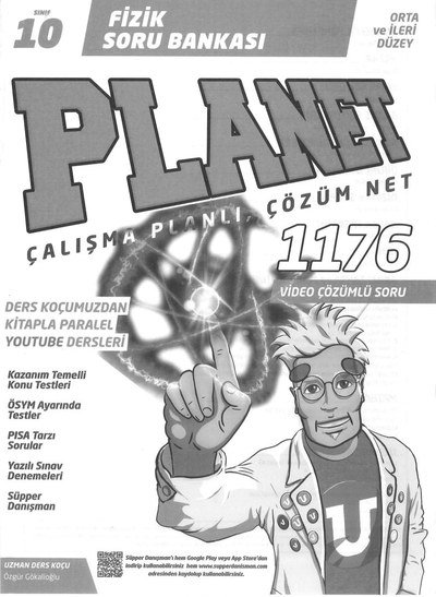 FİZİK SORU BANKASI PLANET ÇALIŞMA PLANLI ÇÖZÜM NET 1176 SORU Limon Fotokopi