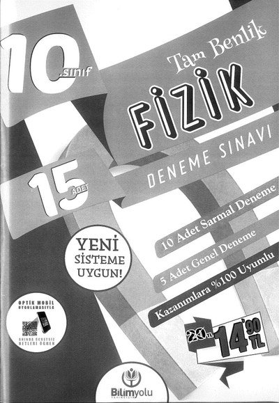 15 ADET DENEME SINAVI FİZİK TAM BENLİK Limon Fotokopi