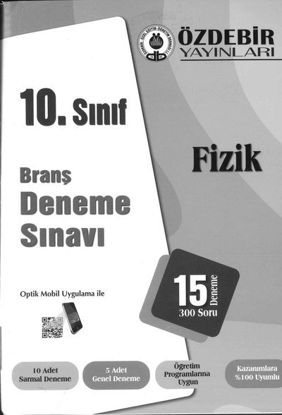 BRANŞ DENEME SINAVI FİZİK 15 DENEME 300 SORU Limon Fotokopi