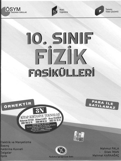FİZİK FASİKÜLLERİ Limon Fotokopi