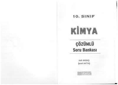 KİMYA ÇÖZÜMLÜ SORU BANKASI Limon Fotokopi