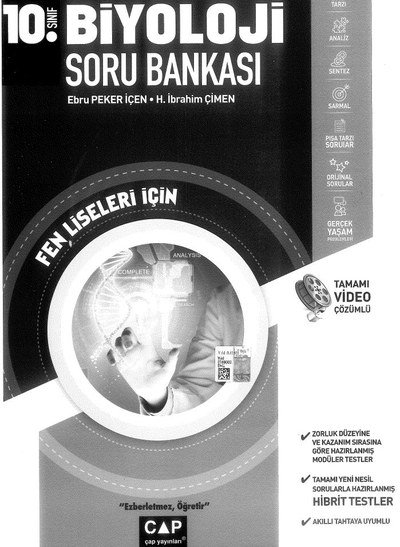 FEN LİSELERİ İÇİN BİYOLOJİ SORU BANKASI TAMAMI VİDEO ÇÖZÜMLÜ Limon Fotokopi