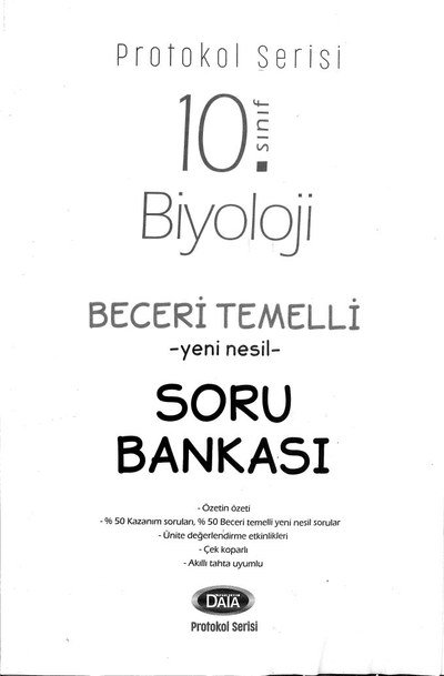BİYOLOJİ BECERİ TEMELLİ SORU BANKASI Limon Fotokopi