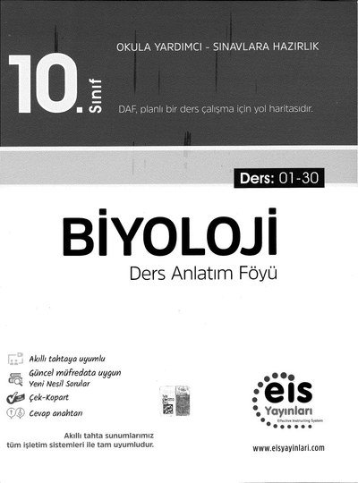 BİYOLOJİ DERS ANLATIM FÖYÜ Limon Fotokopi