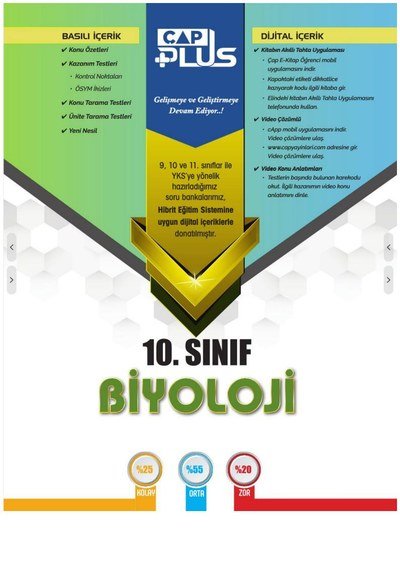 BİYOLOJİ SORU BANKASI Limon Fotokopi