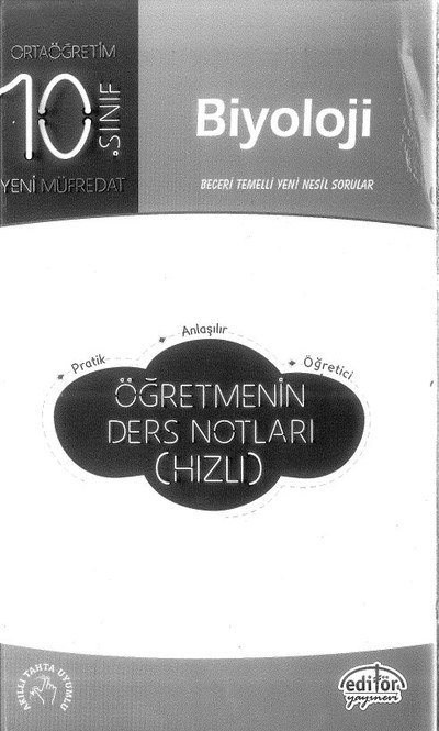 BİYOLOJİ ÖĞRETMENİN DERS NOTLARI (HIZLI) Limon Fotokopi