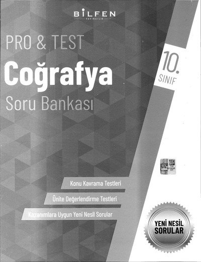 PRO & TEST COĞRAFYA SORU BANKASI Limon Fotokopi