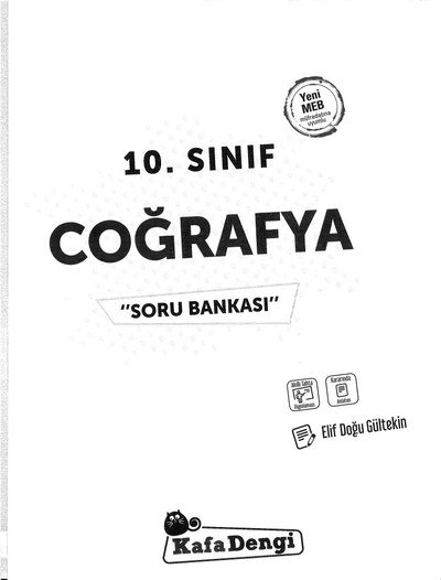 COĞRAFYA SORU BANKASI