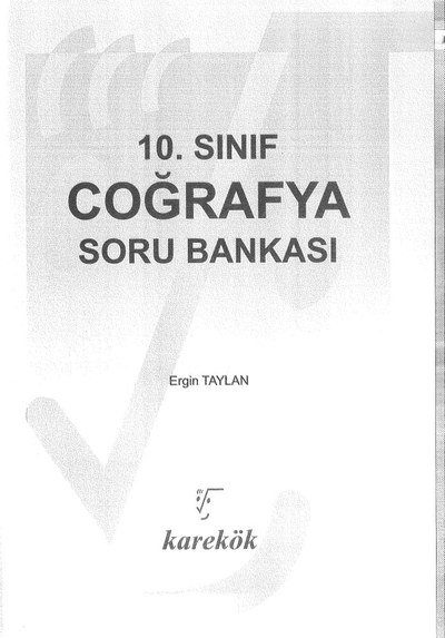 COĞRAFYA SORU BANKASI Limon Fotokopi