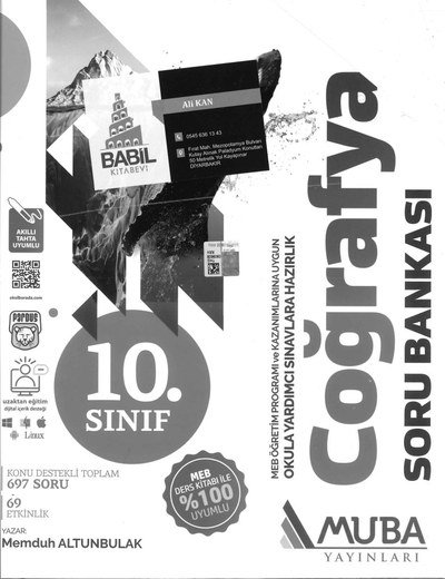 COĞRAFYA SORU BANKASI