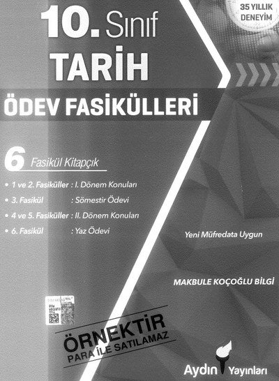 TARİH ÖDEV FASİKÜLLER 6 FASİKÜL KİTAPÇIK