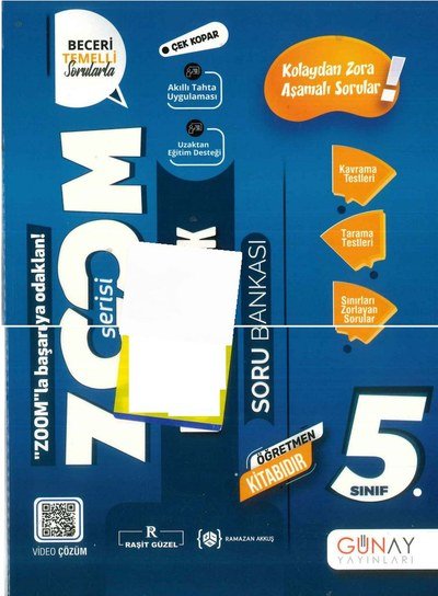 ZOOM SERİSİ MATEMATİK SORU BANKASI Limon Fotokopi