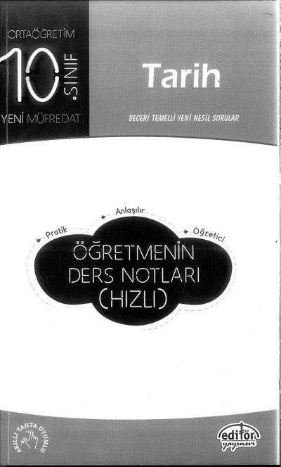 TARİH ÖĞRETMENİN DERS NOTLARI (HIZLI)