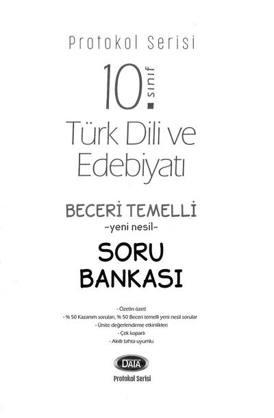 TÜRK DİLİ VE EDEBİYATI BECERİ TEMELLİ YENİ NESİL SORU BANKASI Limon Fotokopi