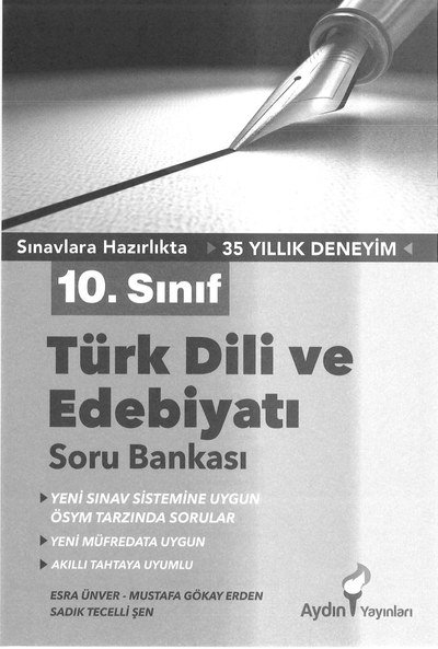 TÜRK DİLİ VE EDEBİYATI SORU BANKASI Limon Fotokopi