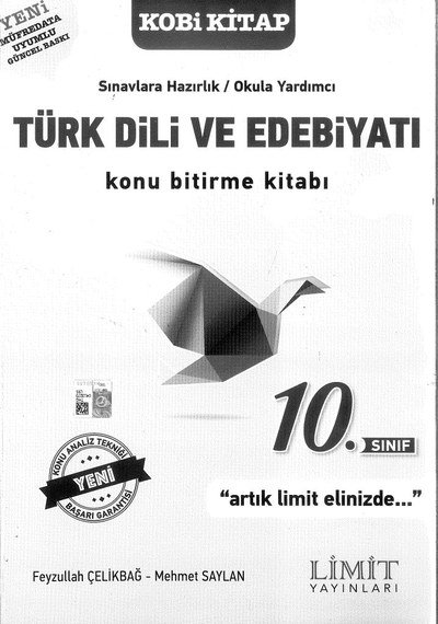 TÜRK DİLİ VE EDEBİYATI KONU BİTİRME KİTABI