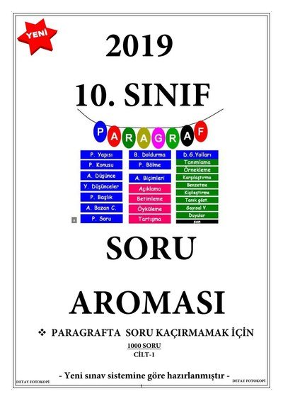 PARAGRAF SORU BANKASI 750 SORU Limon Fotokopi