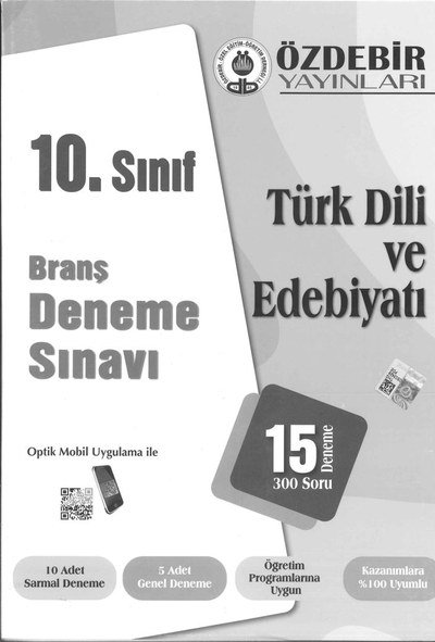 BRANŞ DENEME SINAVI TÜRK DİLİ VE EDEBİYATI 15 DENEME 300 SORU Limon Fotokopi