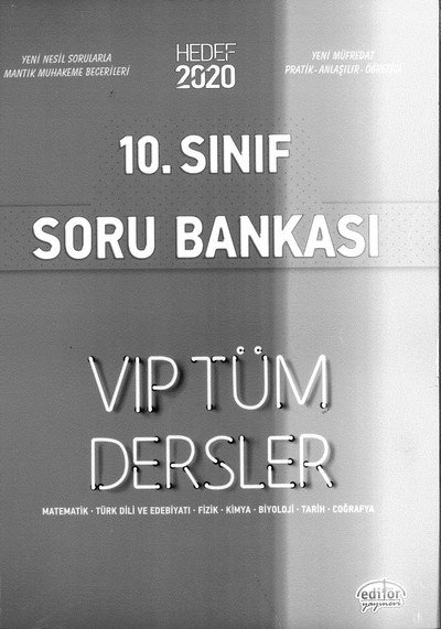 SORU BANKASI VIP TÜM DERSLER Limon Fotokopi