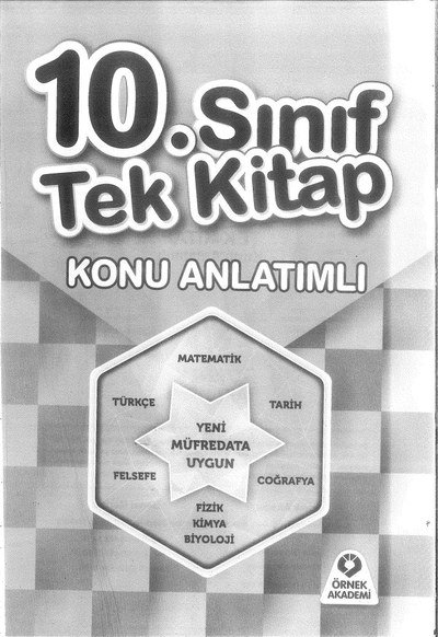 TEK KİTAP KONU ANLATIMLI YENİ MÜFREDATA UYGUN Limon Fotokopi