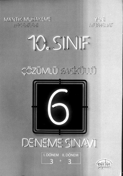 ÇÖZÜMLÜ FASİKÜLLÜ DENEME SINAVI 3+3 Limon Fotokopi