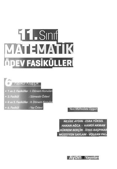 MATEMATİK ÖDEV FASİKÜLLERİ 6 FASİKÜL KİTAPÇIK Limon Fotokopi