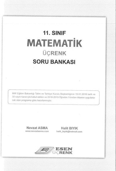 MATEMATİK ÜÇRENK SORU BANKASI Limon Fotokopi