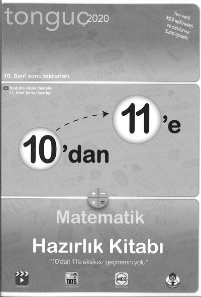 10'DAN 11'E MATEMATİK HAZIRLIK KİTABI