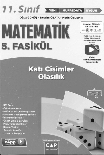 MATEMATİK 5. FASİKÜL KATI CİSİMLER VE OLASILIK Limon Fotokopi