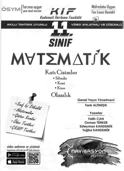 MATEMATİK KATI CİSİMLER OLASILIK Limon Fotokopi