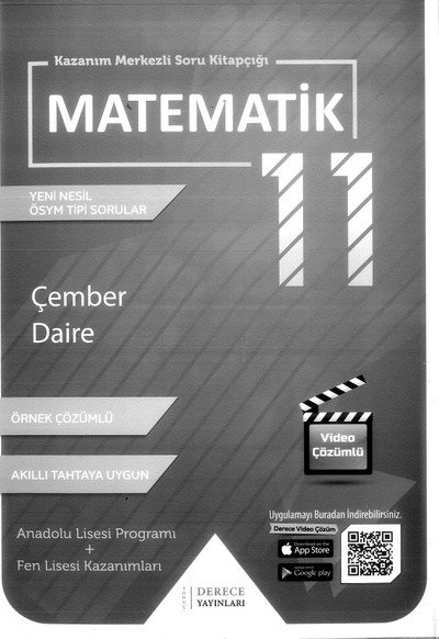 MATEMATİK YENİ NESİL SORULAR ÇEMBER DAİRE Limon Fotokopi