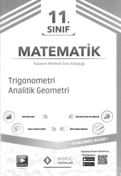 MATEMATİK SOUR KİTAPÇIĞI TRİGONOMETRİ ANALİTİK GEOMETRİ Limon Fotokopi