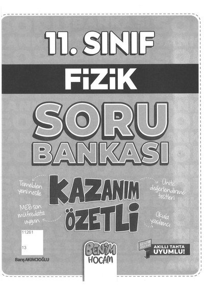 FİZİK SORU BANKASI KAZANIM ÖZETLİ BENİM HOCAM